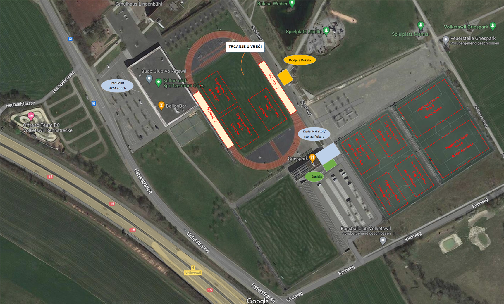 Situacijski plan sportskog objekta